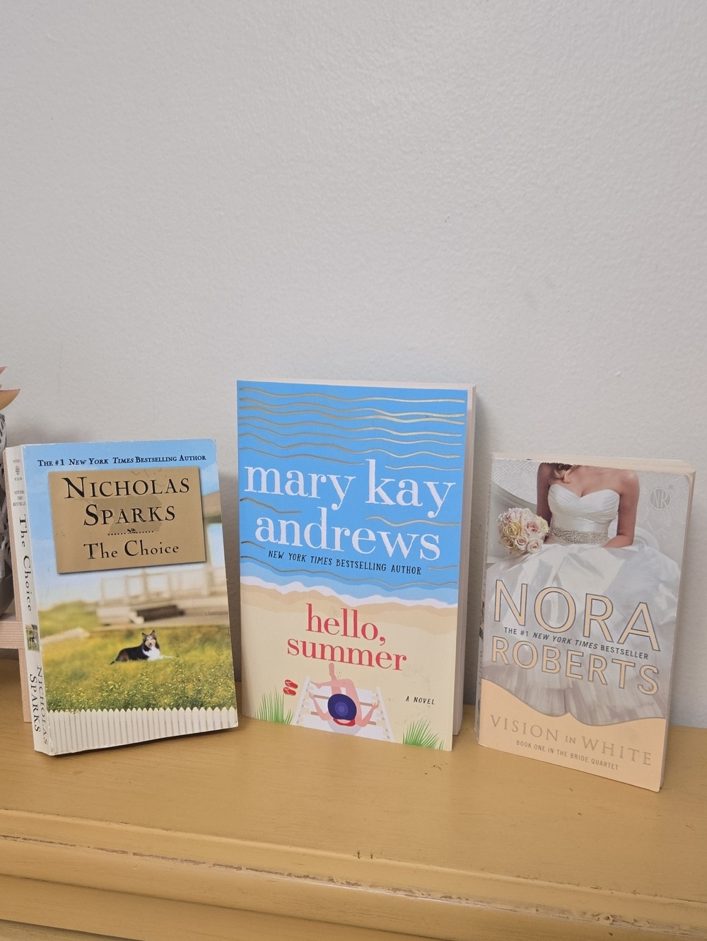3 Books: Mary Kay Andrews, Nicholas Sparks, & Nora Roberts. Preowned.